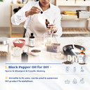 Hiqili Black Pepper Essential Oil, Pure Natural Black Pepper Oil For Aromatherapy, Diffuser - 3.38 Fl Oz