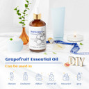 Hiqili Grapefruit Essential Oil 3.38 Fl Oz, Pure Natural Grapefruit Oil For Diffuser, Hair Care - 100Ml