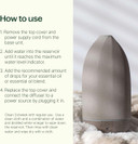 Plant Therapy Metro Stone Diffuser Gray - Essential Oil Diffuser - Sleek Design For Home & Office, 8 Hours Of Diffusion, Auto Shut Off, Soft Ambient Lighting, Four Timer Settings