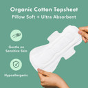 Rael Pads For Women, Organic Cotton Cover - Period Pads With Wings, Sanitary Napkins, Heavy Absorbency, Unscented, Ultra Thin (Overnight, Large) Bundle