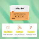 The Honey Pot Company - Herbal Overnight Heavy Flow Pads W/Wings - Organic Pads For Women - Infused W/Essential Oils For Cooling Effect, Cotton Cover, & Ultra-Absorbent Pulp Core -Feminine Care- 16 Ct