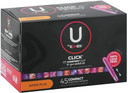 U By Kotex Click Compact Tampons Super Plus Absorbency Unscented, 45 Count