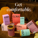 Cora Organic Tampons, Non-Applicator, 100% Organic Cotton | Ultra-Absorbent, Unscented, Natural, Non-Toxic, Applicator Free | Eco-Conscious (36 L/R Tampons)