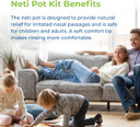 Rite Aid Neti Pot Nasal Rinse Kit With 30 Salt Packets - 1 Kit | Sinus Rinse For Adults & Children | Sinus Relief