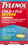 Tylenol Cold + Flu Severe Medicine Caplets For Fever, Pain, Cough & Congestion, 24 Ct