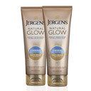 Jergens Natural Glow +Firming Self Tanner Body Lotion, Fair To Medium Skin Tone, Sunless Tanning Moisturizer With Collagen And Elastin. Helps To Visibly Reduce Cellulite, 7.5 Fl Oz (Pack Of 2)Brown