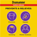 Dramamine Chewable Less Drowsy, Motion Sickness Relief, Raspberry Cream Flavor, 12 Count, 2 Pack