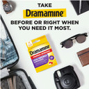 Dramamine Chewable Less Drowsy, Motion Sickness Relief, Raspberry Cream Flavor, 12 Count, 2 Pack