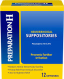 Preparation H Hemorrhoid Symptom Treatment Suppositories, Burning, Itching And Discomfort Relief (48 Count)