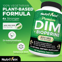 Nutrivein Dim Supplement 400Mg Diindolylmethane Plus Bioperine - Maintain Hormone Balance With Estrogen For Menopause And Middle Age - Supports Acne And Pcos Treatment Men & Women