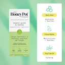 The Honey Pot Company 7 Day Boric Acid & Herbs Suppositories - Maintains and Balances Healthy Vaginal pH, Manages Odor, Hydrates, & Moisturizes. Gynecologist Approved