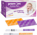 Premom Ovulation & Pregnancy Test Kit: 50 Quantitative Ovulation Strips & 20 Early Pregnancy Detction Tests Combo - Accurate Fertility Tracker Opk With Free App, 50Lh+20Hcg Pm2-S+Pm1-S:50+20