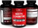 Divine Bounty Acetyl L-Carnitine Capsules 1200Mg Per Serving - L Carnitine Supplement 120 Vegetarian Capsules