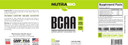 Nutrabio Bcaa 5000 Powder - Fermented Branched Chain Amino Acids For Muscle Growth & Recovery - Natural Flavors, Sweeteners, And Coloring, Vegan, Gluten Free - Unflavored, 60 Servings