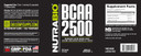 Nutrabio  Bcaa 2500  Branched Chain Amino Acids  Support New Muscle Growth And Prevent Muscle Breakdown  250 Capsules