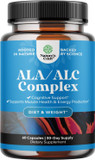 Alc And Alpha Lipoic Acid Supplements - Acetyl L-Carnitine Alpha Lipoic Acid Antioxidant Supplement - Essential Fatty Acids For Skin Care Health Ampk Activator And Metabolism Booster For Weight Loss