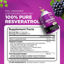 Nutrivein Resveratrol 1450Mg - Antioxidant Supplement 120 Capsules  Supports Healthy Aging & Promotes Immune, Brain Boost & Joint Support - Made With Trans-Resveratrol, Green Tea Leaf, Acai Berry