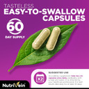 Nutrivein Resveratrol 1450Mg - Antioxidant Supplement 120 Capsules  Supports Healthy Aging & Promotes Immune, Brain Boost & Joint Support - Made With Trans-Resveratrol, Green Tea Leaf, Acai Berry