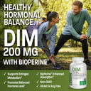 Bronson Dim Supplement 200 Mg Diindolymethane With Bioperine For Enhanced Absorption, Estrogen Metabolism & Maintains Balanced Hormone Levels, 60 Vegetarian Capsules