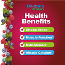 Calcium Magnesium Zinc Gummies, Gmo-Free Gluten Free, Great Taste Natural Raspberry Flavor Gummy Vitamins, 90 Gummies