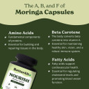 Moringa Capsules, 120| Rich In Calcium |100% Pure Moringa Leaf Powder Supplements | Vitamin C Powerhouse & Green Superfood| Gluten Free Moringa Powder Supplements