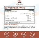 Liposomal Urolithin A Supplement 1500 Mg + Coq10 + Trans-Resveratrol, Premium Cellular Energy Regeneration, Optimal Mitochondrial Function, Antioxidants  120 Softgels