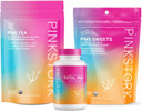 Pink Stork Pms Support Trio: Period Support Supplements, Pms Tea, Peppermint Sweets, Menstrual Support, First Period Kit, Hormone Balance For Healthy Menstrual Cycle, Women-Owned