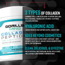 Gorilla Mind Collagen Peptides Powder - Joint & Bone Health/Great For Hair, Skin & Nails/Sleep Support/Types I, Ii, Iii/Mix In Water, Juice Or A Smoothie - 435G (Blue Raspberry)