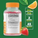 Lifeable Collagen Peptides 100Mg With Vitamin C - Great Tasting Natural Flavor Gummy Supplement - Gluten Free - For Joints, Hair Growth, Skin, And Nails - For Women, Men - 90 Gummies