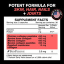 Collagen Pills 1800 Mg - Multi Collagen Supplements (Types I, Ii, Iii, V & X) Grass Fed Non Gmo Collagen Peptides Pills For Hair, Skin And Joints - Hydrolyzed Collagen Protein Powder For Women And Men