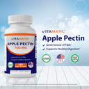 Vitamatic 2 Pack Apple Pectin 700 Mg 120 Vegetarian Capsules - Dietary Fiber - Promotes Healthy Intestinal Health