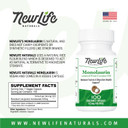Newlife Naturals Monolaraurin Dietary Supplement - 625Mg Monolaurin Lauric Acid For Immune System And Digestive Health - 100 Vegetable Capsules
