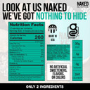 Naked Nutrition Naked Keto - Premium Keto Fat Bomb Powder - Unflavored - Only Two Ingredients - Gluten-Free, Soy Free Keto Supplement With No Gmos And No Artificial Sweeteners - 1.3 Lb