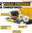 Black Seed Oil Capsules | Cold Pressed Blackseed Oil. Provides Vitamin E & Omega 3 6 9. High Potency (1500Mg) For Joints, Immune Support, Antioxidants, Digestion, Hair Skin And Nails. Vegan. 90 Caps