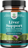 Natures Craft Liver Cleanse Detox & Repair Formula - Herbal Liver Support Supplement With Milk Thistle Dandelion & Artichoke Extract For Liver Health 70 Capsules