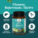 Natures Craft Liver Cleanse Detox & Repair Formula - Herbal Liver Support Supplement With Milk Thistle Dandelion & Artichoke Extract For Liver Health 70 Capsules