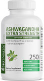 Bronson Ashwagandha Extra Strength Stress & Mood Support With Bioperine - Non Gmo Formula, 250 Vegetarian Capsules
