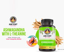 Ancient Bliss Ashwagandha With L-Theanine & Black Pepper Extract Capsules, Energy & Natural Mood Support Supplement, Focus Supplement For Adults