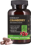 Cranberry 17,000Mg With Dandelion & Vitamins, Uti Relief, Antioxidant Supplement, Immune Support, Bladder Health For Women & Men 60 Vegan Capsules