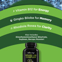 Nootropic Memory Supplement For Brain Support - Memory Pills For Brain Boost And Natural Energy Booster - Vitamin B 12 Bacopa Monnieri Rhodiola Rosea Dmae Ginkgo Biloba Phosphatidylserine Supplement