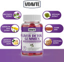 Liver Cleanse Detox & Repair Gummies  1500Mg Silymarin Milk Thistle Supplement With Artichoke Extract Liver Health Formula, And 20+ More Liver Detoxifiers For Men & Women (60 Vegan Gummies)