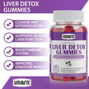 Liver Cleanse Detox & Repair Gummies  1500Mg Silymarin Milk Thistle Supplement With Artichoke Extract Liver Health Formula, And 20+ More Liver Detoxifiers For Men & Women (60 Vegan Gummies)