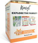 Konsyl Daily Fiber Orange 100% Natural Psyllium Husk Powder - Naturally Sweetened - Gluten Free - 30 Individual Stickpacks