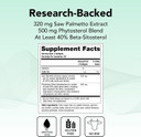 Theralogix Prostate Sr Saw Palmetto & Beta-Sitosterol Supplement - Supports Healthy Urinary Tract Function In Men* - 90-Day Supply - Nsf Certified - 180 Softgels