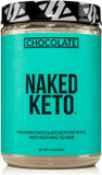 Naked Nutrition Naked Chocolate Keto - Premium Chocolate Keto Fat Bomb Powder - Nothing Artificial - Gluten-Free Keto Bomb Chocolate Mct Oil Powder With No Gmos - 1.3 Lb