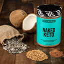 Naked Nutrition Naked Chocolate Keto - Premium Chocolate Keto Fat Bomb Powder - Nothing Artificial - Gluten-Free Keto Bomb Chocolate Mct Oil Powder With No Gmos - 1.3 Lb