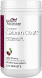 Bariatric Advantage Calcium Citrate Chewable 500Mg With Vitamin D3 For Bariatric Surgery Patients Including Gastric Bypass And Sleeve Gastrectomy, Low Sugar - Wild Cherry Flavor, 270 Count