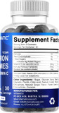 2 Pack Vitamatic Iron Gummies Supplement For Women & Men - 20Mg Serving - 60 Vegan Gummies - Great Tasting Iron Gummy Vitamins With Vitamin C (Total 120 Gummies)