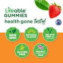 Lifeable Zinc Kids Gummies - 15 Mg - Great Tasting Natural Flavor Vitamin Supplement - Gluten Free Vegetarian Gmo Free Chewable - For Healthy Skin And Immune Support - For Children (90 Count)