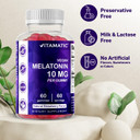 2 Pack - Vitamatic Melatonin 10Mg Per Gummy Vegetarian Gummies - Non-Habit Forming 60 Gummies Per Bottles (Total 120 Vegan Gummies)